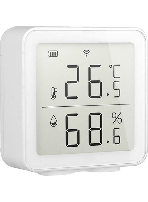 Tuya WiFi Intelligent Home Wireless Temperature Sensor White