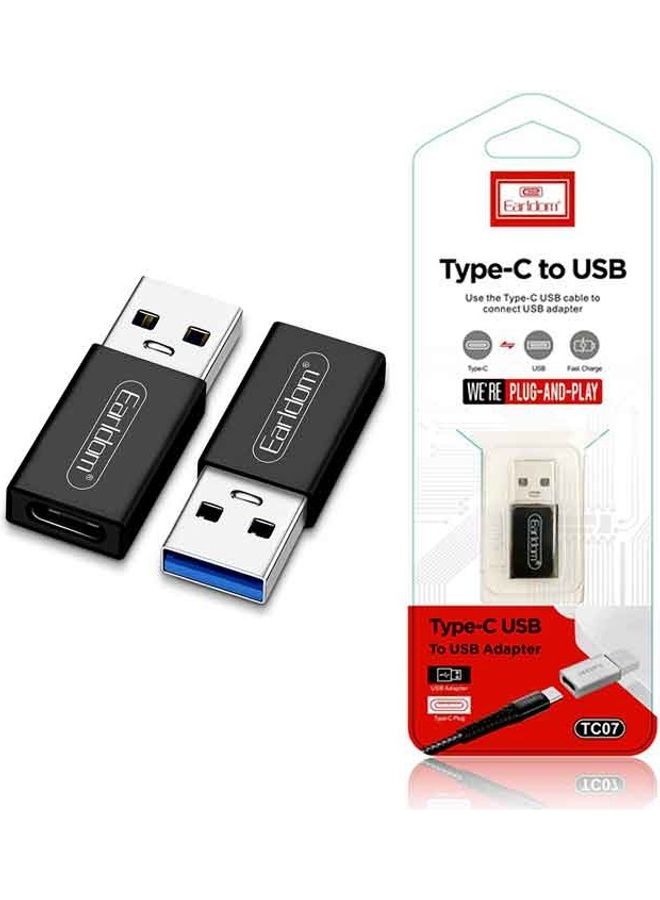 Type-C To USB Adapter Black