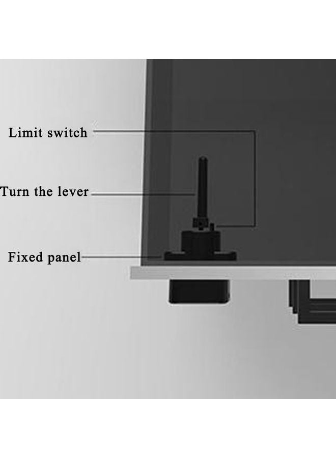 Fingerprint Cabinet Lock Black - Image 2