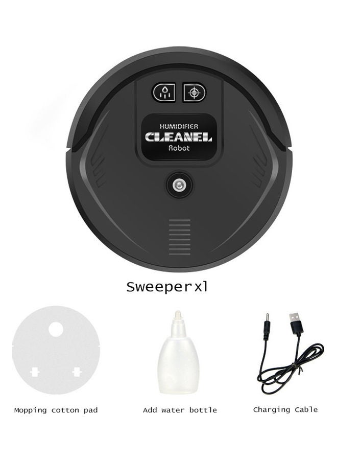 Intelligent Automatic Cleaning Sweeping Robot Black 23x23x6cm - Image 3