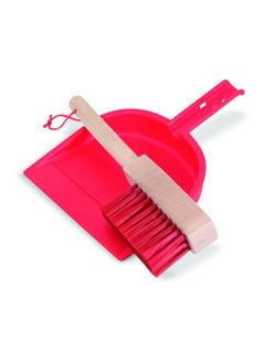 Melissa & Doug 6-Piece House Cleaning Dust Sweep Mop Sturdy Wooden Handle With Storage Stand 12.7x27.94x71.12cm  - Image 3
