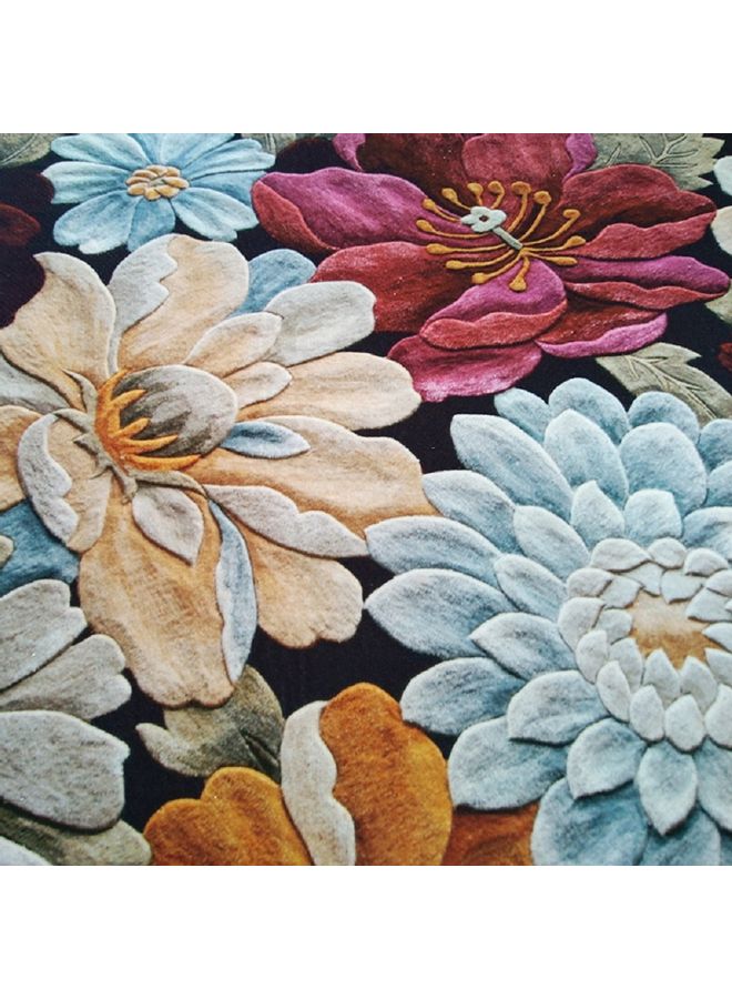 شاربدو سجادة مضادة للانزلاق بتصميم عصري فاخر لحياة دافئة بتصميم مستطيل متعدد الألوان 140x200سم - Image 3