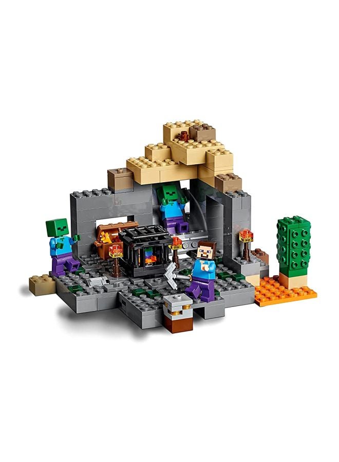 ليغو مجموعة بناء ذا دانجين من سلسلة ماينكرافت مكونة من 219 قطعة طراز 21119 21119 219 أكبر من 8 سنوات - Image 2