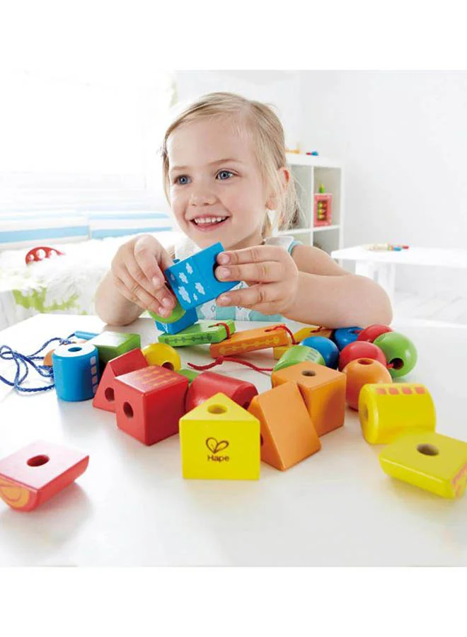 Hape String-Along Shapes Playset 25.5x24x7.5cm
