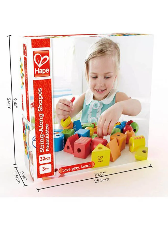 Hape String-Along Shapes Playset 25.5x24x7.5cm