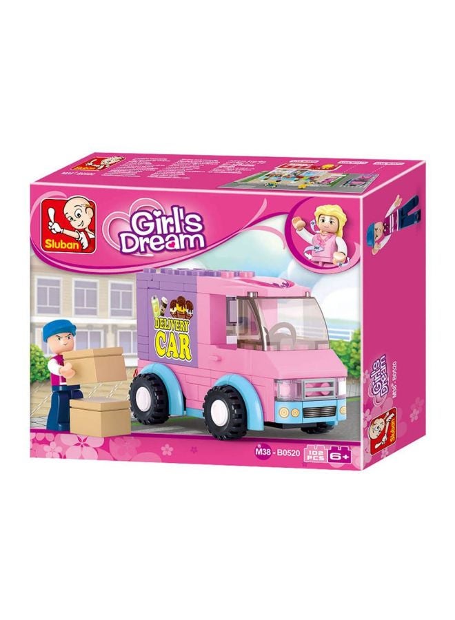 Sluban M38-B0520 102-Piece Girls Dream Serie Delivery Van Building Set 4+ Years - Image 3