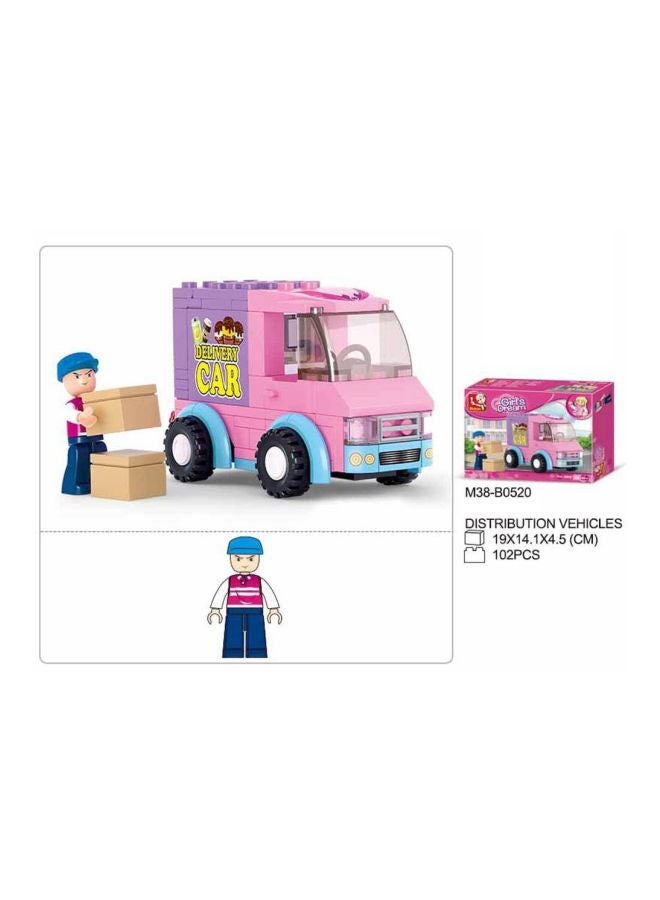Sluban M38-B0520 102-Piece Girls Dream Serie Delivery Van Building Set 4+ Years - Image 4