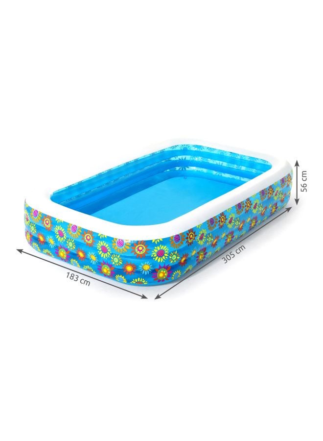 Bestway - Superior Strength And Longer Durability Sturdy Frame Swimming Pool For Kids 229x152x56cm - Image 1