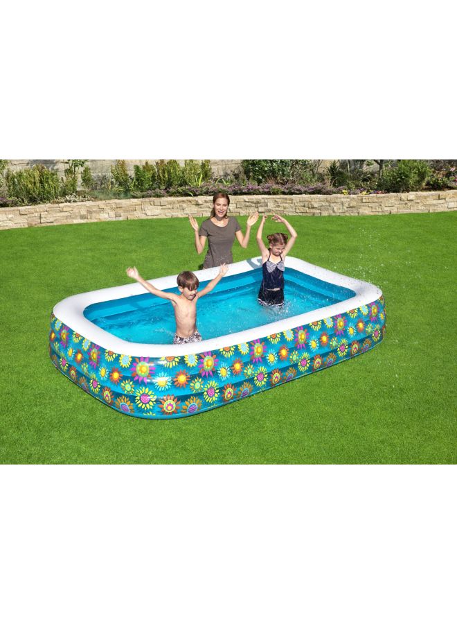 Bestway - Superior Strength And Longer Durability Sturdy Frame Swimming Pool For Kids 229x152x56cm - Image 1