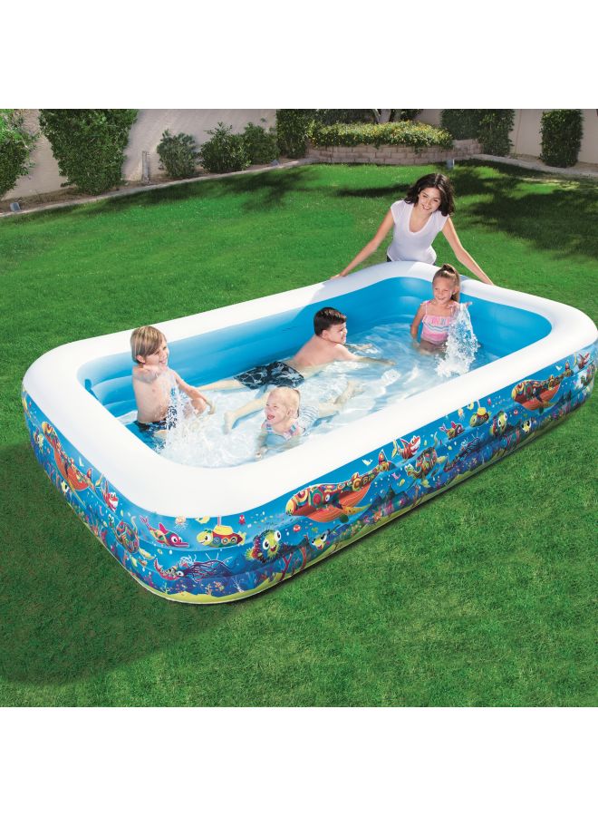 Bestway - Superior Strength And Longer Durability Sturdy Frame Swimming Pool For Kids 229x152x56cm - Image 1