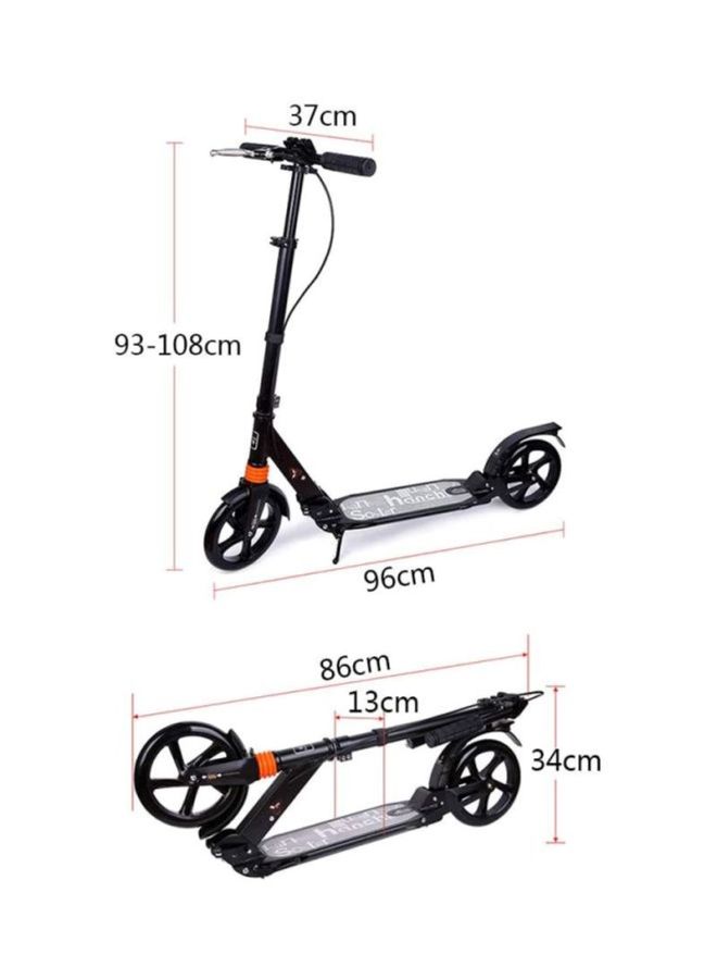 Cool Baby 2 Wheel Scooter Black 108x14x98cm - Image 2