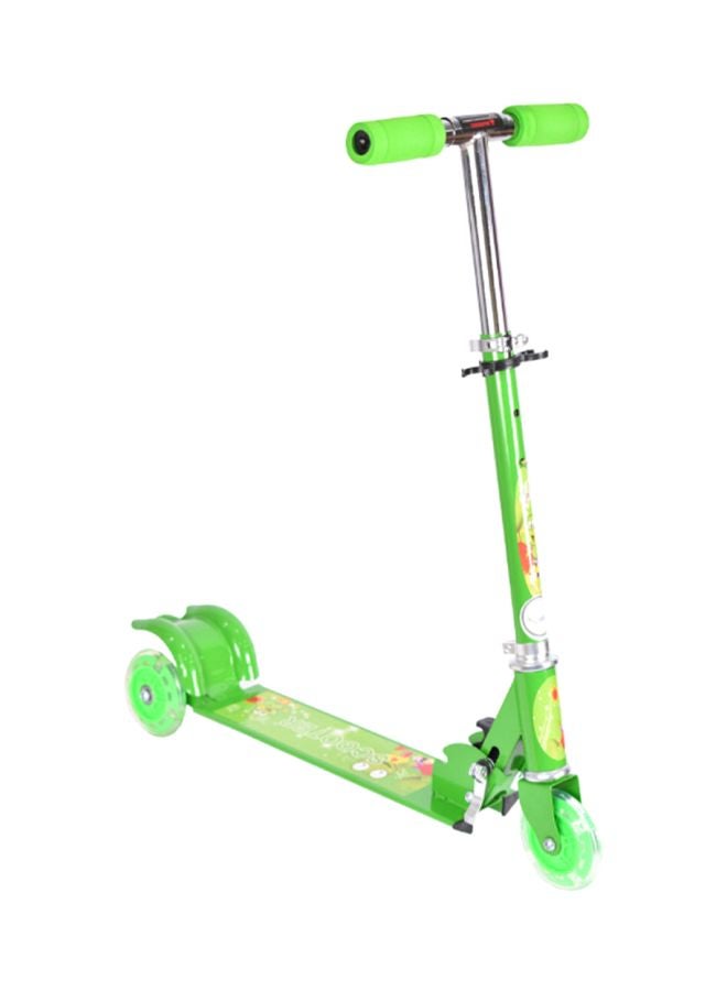 أملا سكوتر درفت موسيقي محمول خفيف الوزن مزود بعدد 3 عجلات للأطفال أخضر 65x75x17سم - Image 1