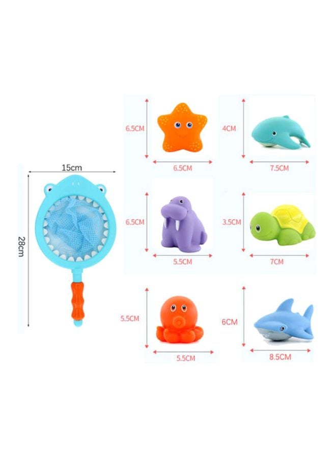 Beauenty 7-Piece Fishing Bathroom Toy Set 28x2x14.5cm - Image 2