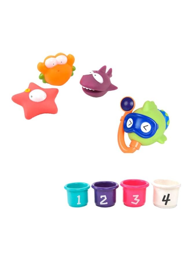 بيوينتي ألعاب استحمام مطاطية ولينة بتصميم حيوانات بحرية للأطفال - Image 1