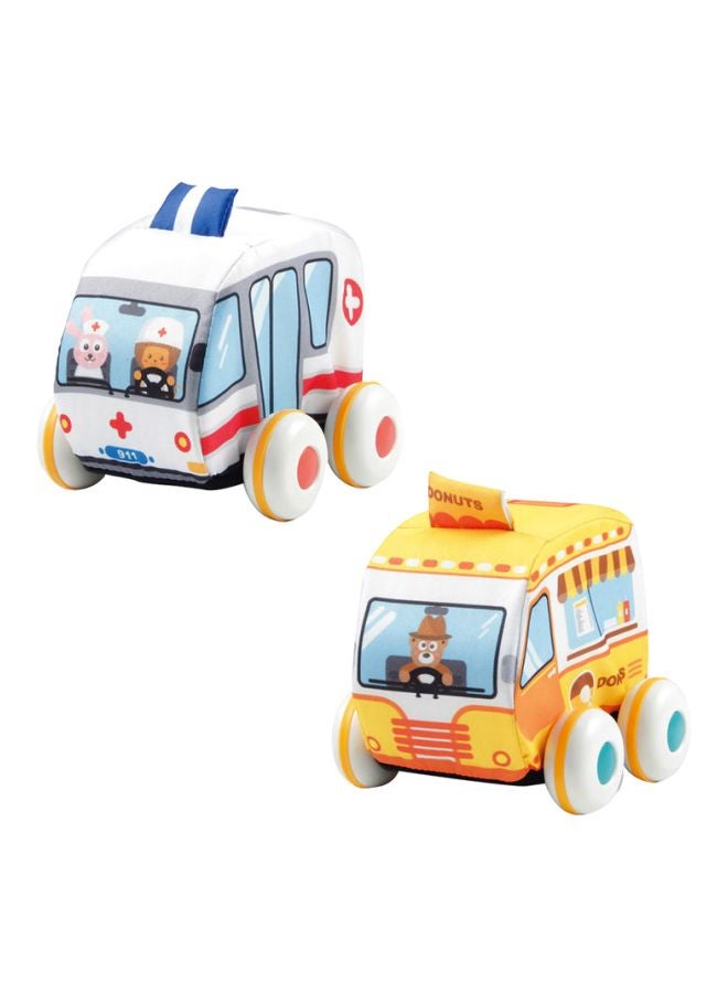HUANGER 2-Piece Pullback Cloth Car Set 29x13.5x11.5cm  - Image 1