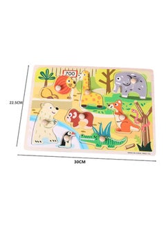 Wooden Zoo Hand Catch Puzzle With Knob 30x22.5x1.6cm - v1612802653/N15686392A_4