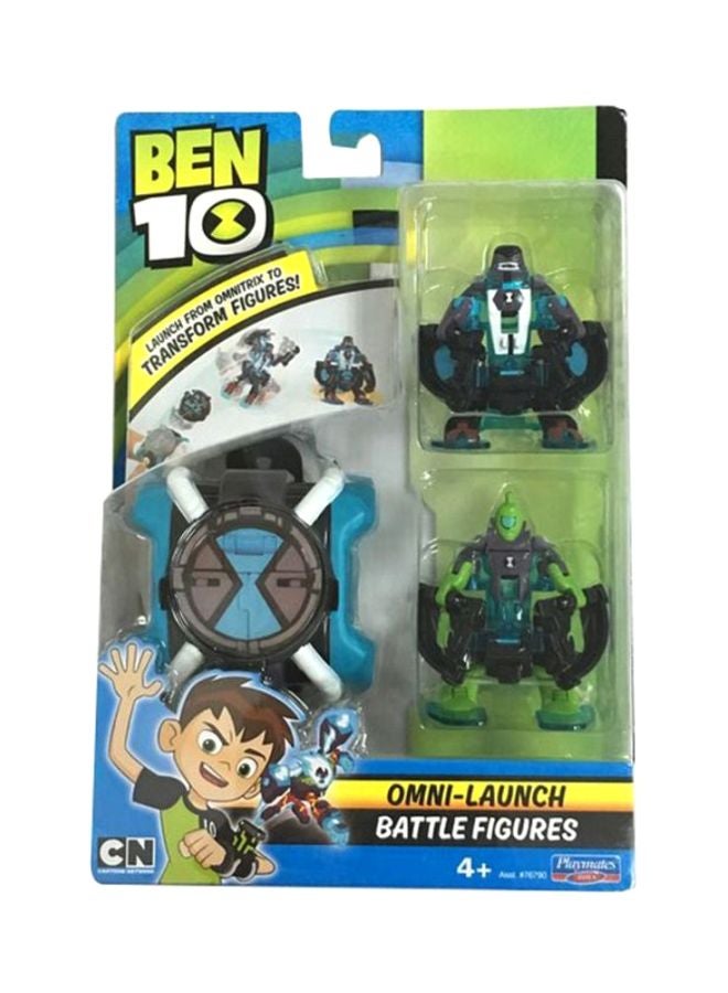 2-Piece Ben 10 Omni-Launch Battle Figures Set