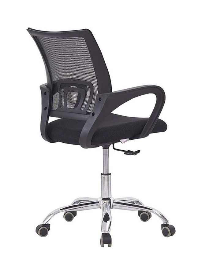 Steel Swivel Lift Chair Black 49x49x70cm - Image 3