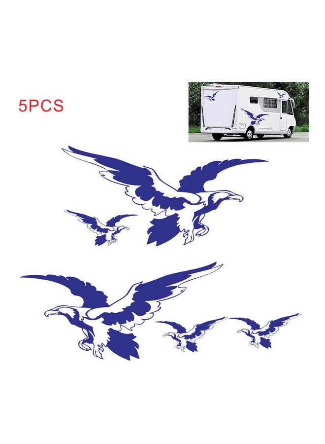 Generic 5-Piece Self-Adhesive Eagle Pattern Stickers  - Image 1