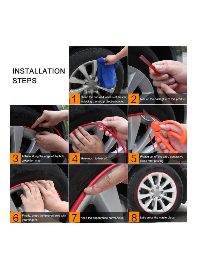 شريط ديكور واق لحواف عجلات السيارة. - Image 2