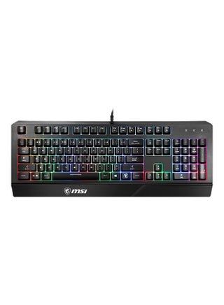 MSI VIGOR GK20 Gaming Keyboard, Ergonomic Designed Keycaps, Rainbow Lighting Effect, Hotkeys for Rapid Control, Arabic - v1612847235/N44277362A_3