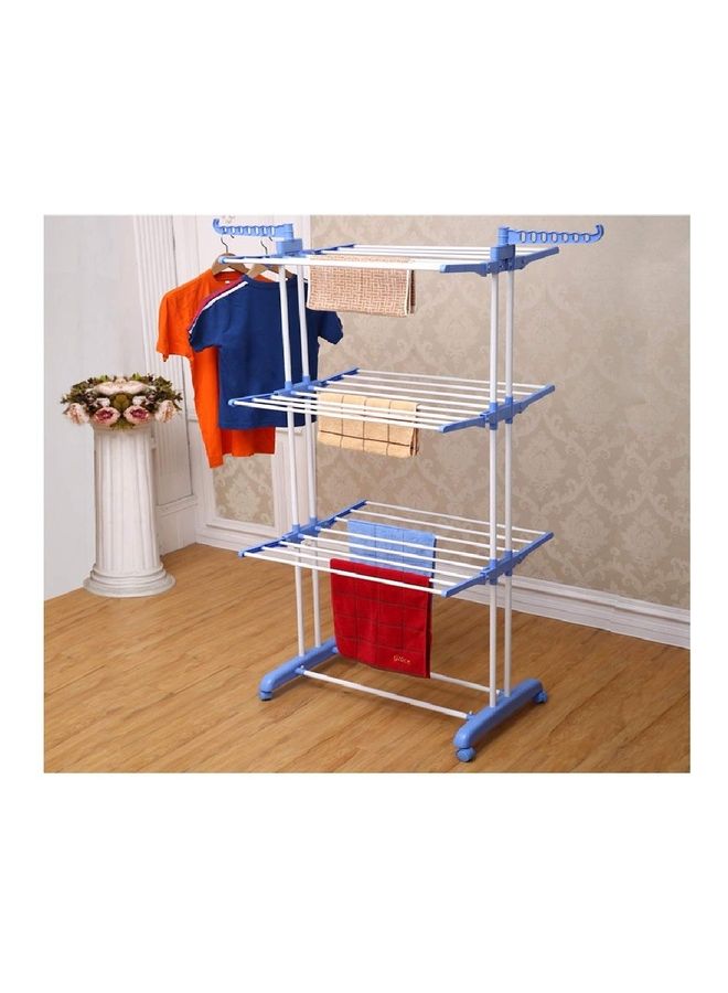 مام علاقة ملابس من 3 طبقات فضي 84-170سم - Image 1