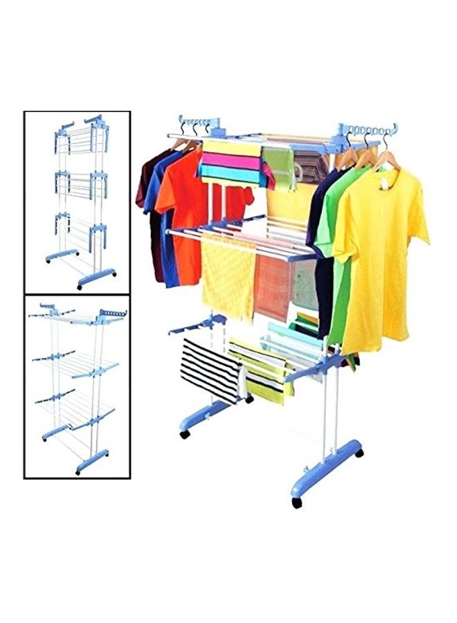 مام علاقة ملابس من 3 طبقات فضي 84-170سم - Image 2