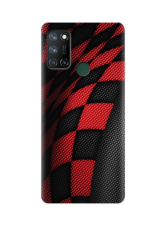 إيه إم سي ديزاين غطاء حماية واق لهاتف ريلمي 7i أسود/أحمر - Image 1