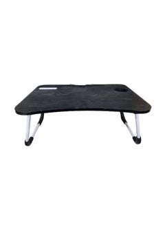 Toshionics Multi-Purpose Foldable Laptop Table With 4 USB Ports Tablet Slot and Cup Holder Black  - Image 2