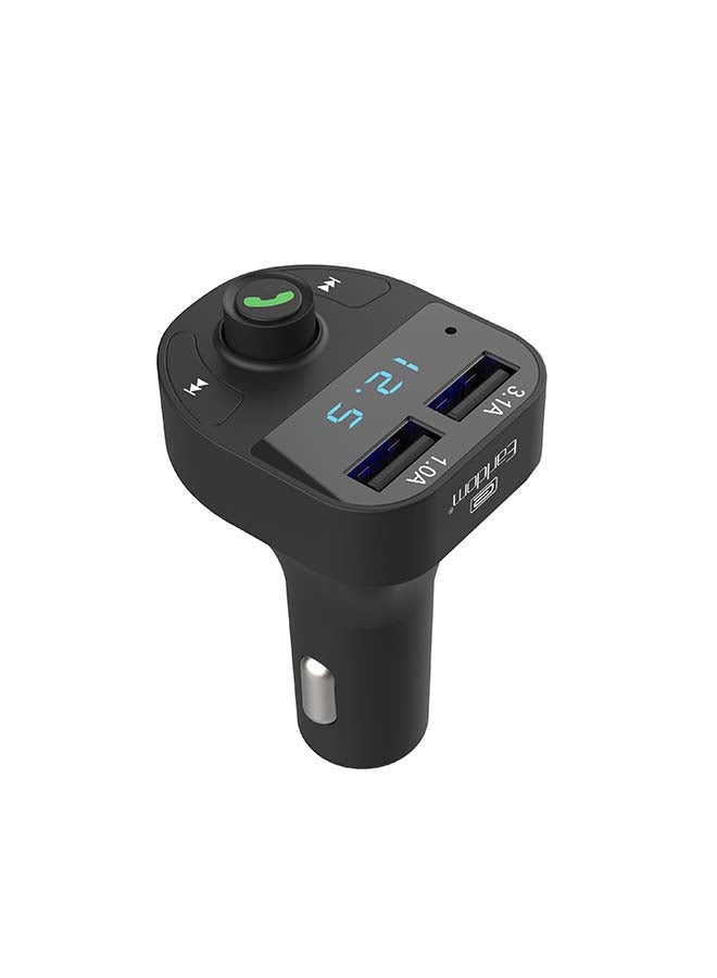Earldom Bluetooth FM Transmitter Fast Car Charger Black - Image 2