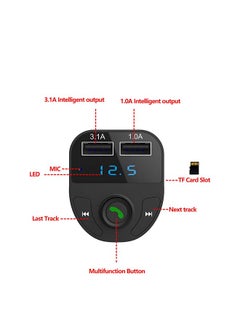 Earldom Bluetooth FM Transmitter Fast Car Charger Black  - Image 4
