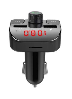 Earldom Bluetooth FM Transmitter Fast Car Charger Black  - Image 1