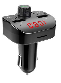 Earldom Bluetooth FM Transmitter Fast Car Charger Black  - Image 2
