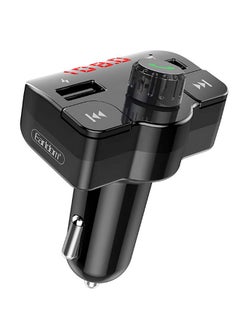 Earldom Bluetooth FM Transmitter Fast Car Charger Black  - Image 3
