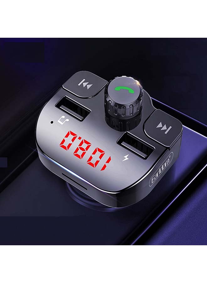 أيرلدوم شاحن سيارة سريع مع جهاز إرسال FM يعمل بتقنية البلوتوث أسود  - Image 4