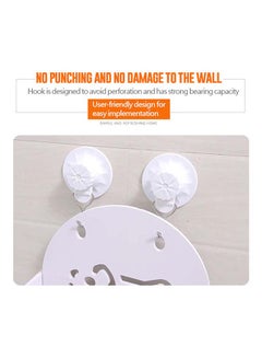 fashionhome Wall Mounted Bathroom Organizer Storage Rack White 15.5x12x47cm  - Image 4