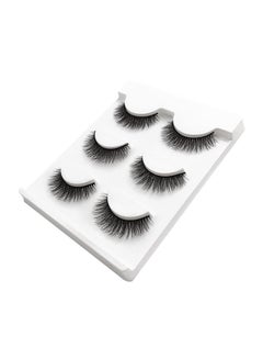 SHIDISHANGPIN 3-Pair Fake Eye Lash Set Black 