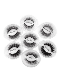 SHIDISHANGPIN 7-Piece Fake Eye Lash Extension Black 