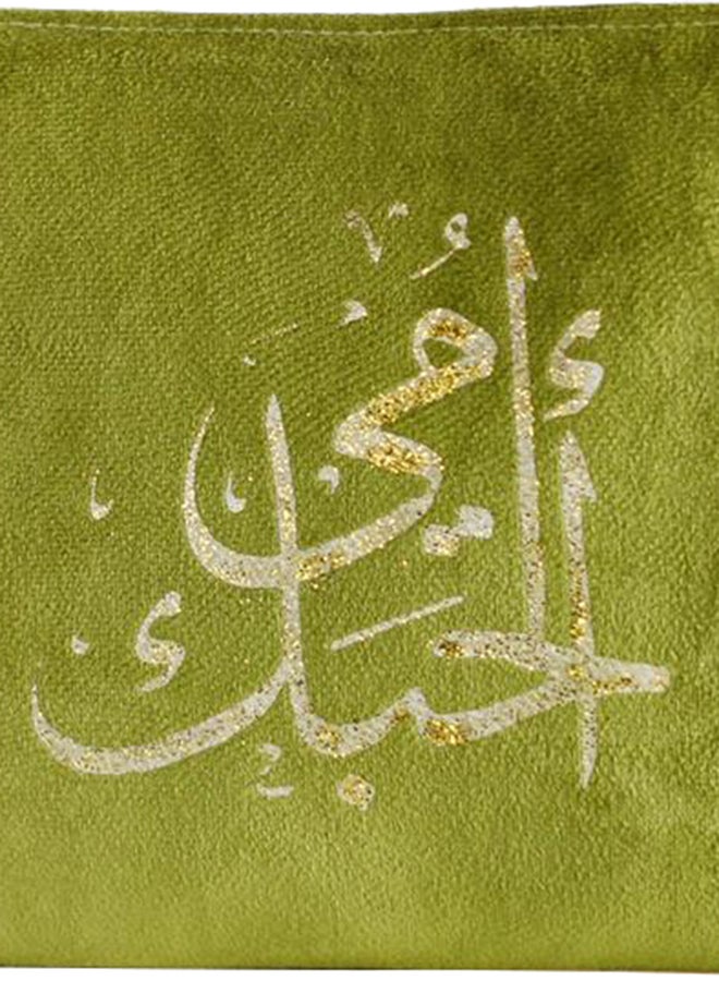 حقيبة يد مخملية أخضر - Image 2