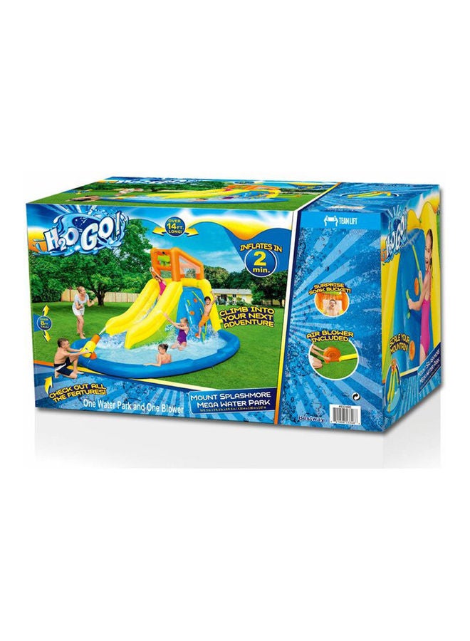 بست واي نطاط قابل للنفخ بفسحة مائية كبيرة مع رشاش ماء مثبت 435 x 286 x 267سم - Image 2