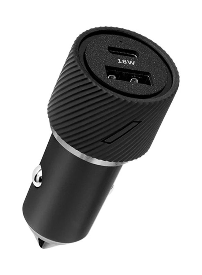 Native Union Fast-Charging 30W Dual-Port USB-A & USB-C Car Charger Grey - Image 1