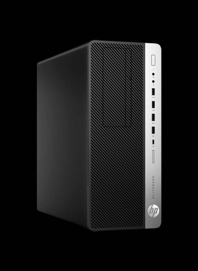 HP - EliteDesk 800 G4 Tower PC With Core i7 Processor/16GB RAM/1TB HDD/4GB AMD Radeon RX 550 Graphics Black/Silver - Image 1