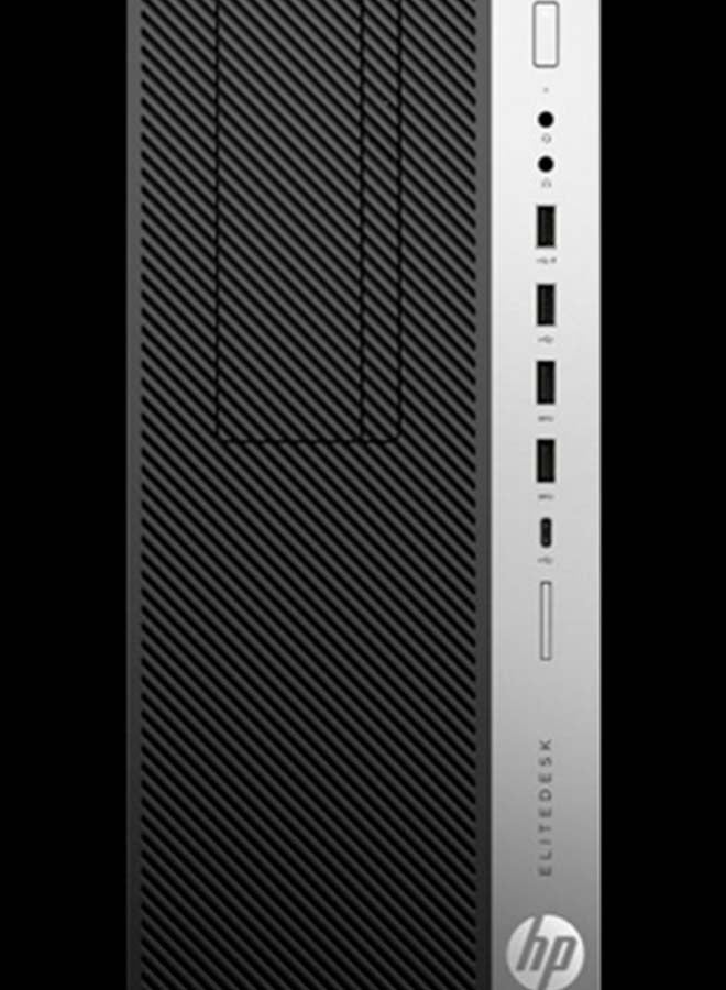 HP - EliteDesk 800 G4 Tower PC With Core i7 Processor/16GB RAM/1TB HDD/4GB AMD Radeon RX 550 Graphics Black/Silver - Image 1