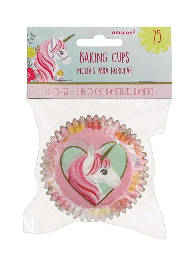 Amscan 75-Piece Magical Unicorn Backing Cups