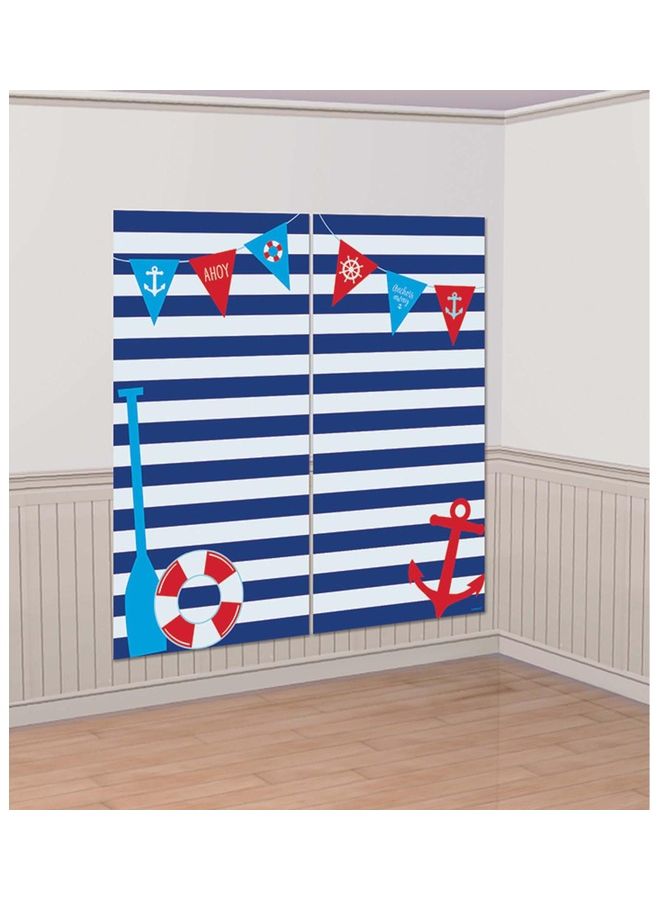 Amscan Nautical Selfie Scene Setter with Props