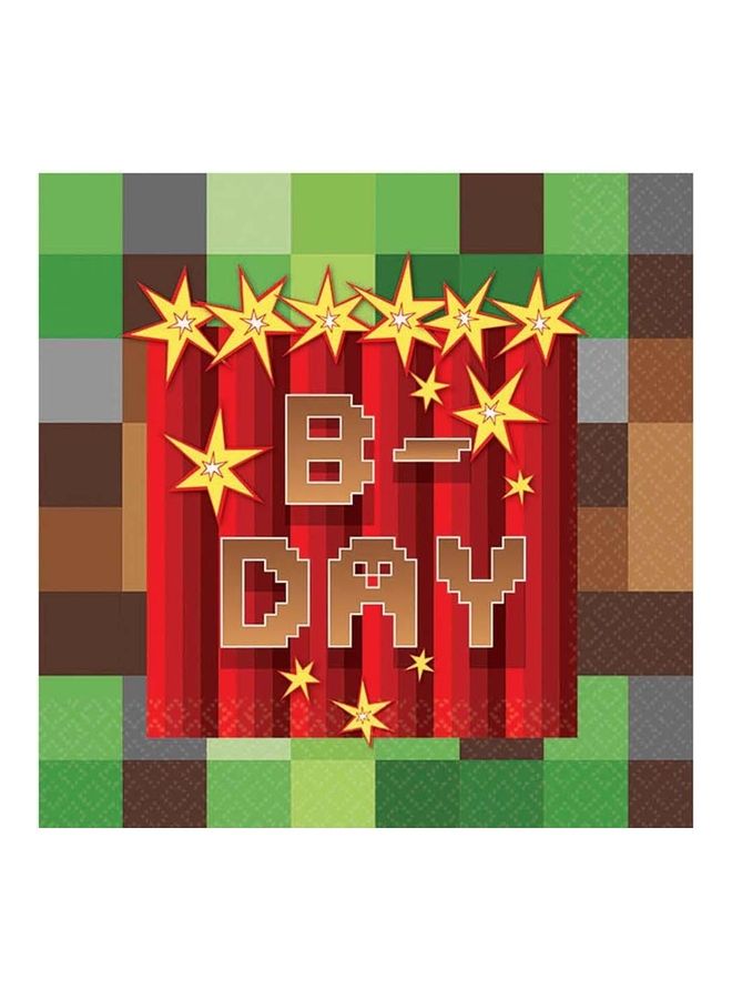 Amscan 16-Piece Party Beverage Napkin