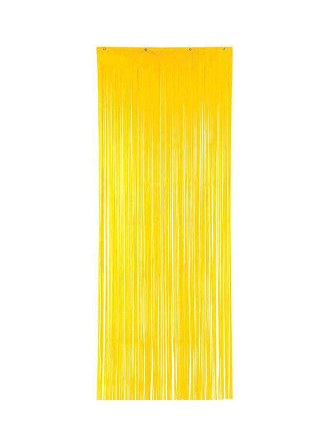 Amscan Yellow Sunshine Metallic Curtain