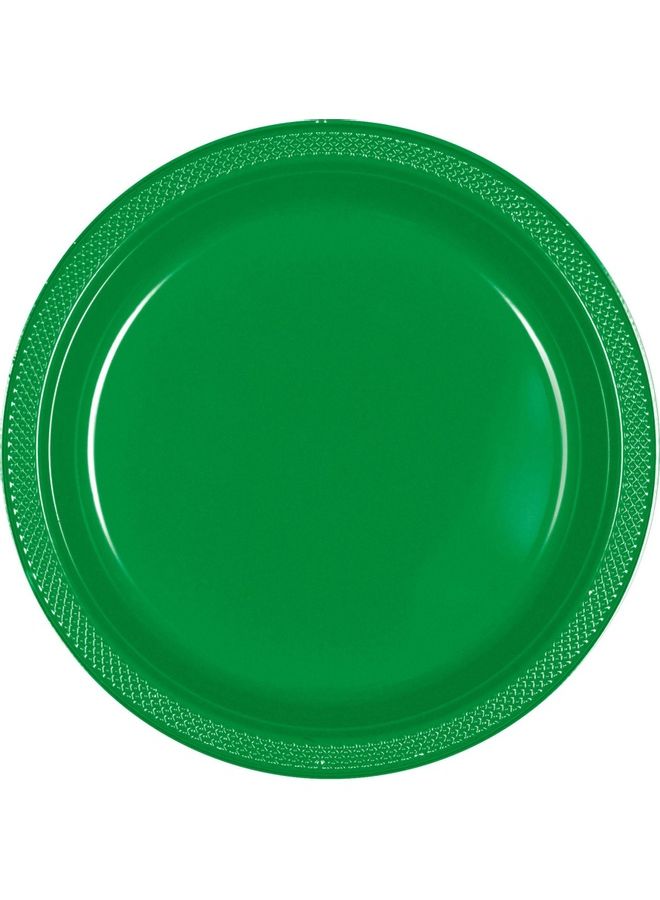 Amscan - Festive Plastic Plate Green - Image 1