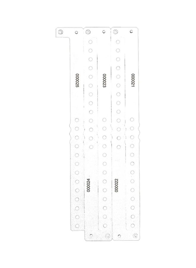 Amscan White Wristband 250ct