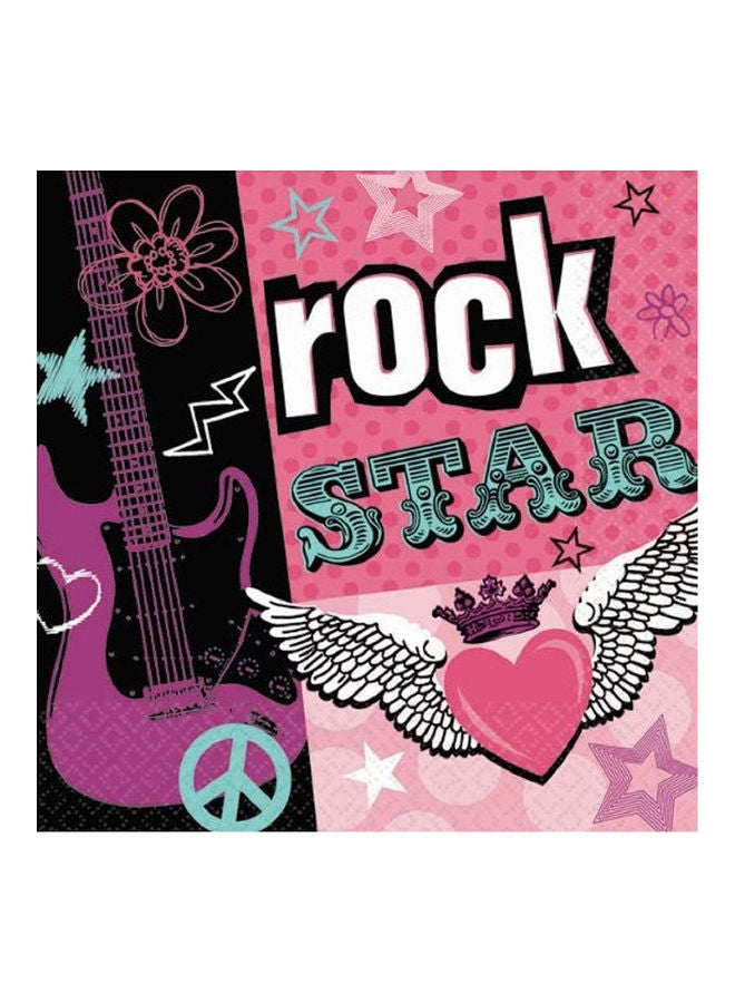 Amscan 16-Piece Rock StarTissues